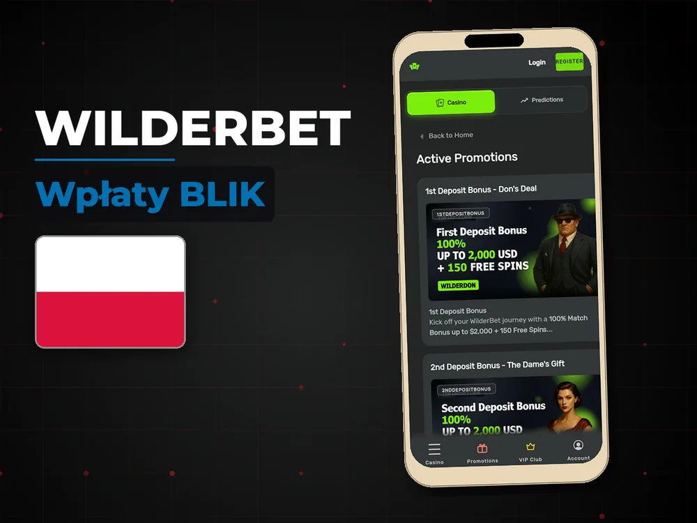 Wilderbet - Wpłaty BLIK