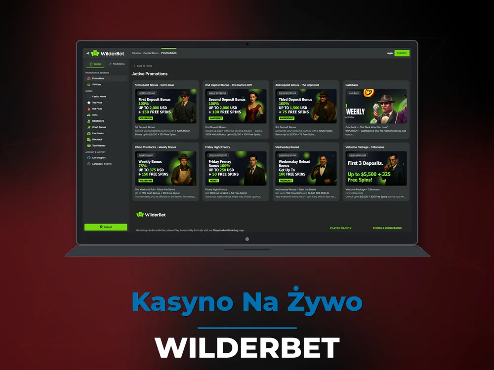 Wilderbet - Kasyno Na Żywo