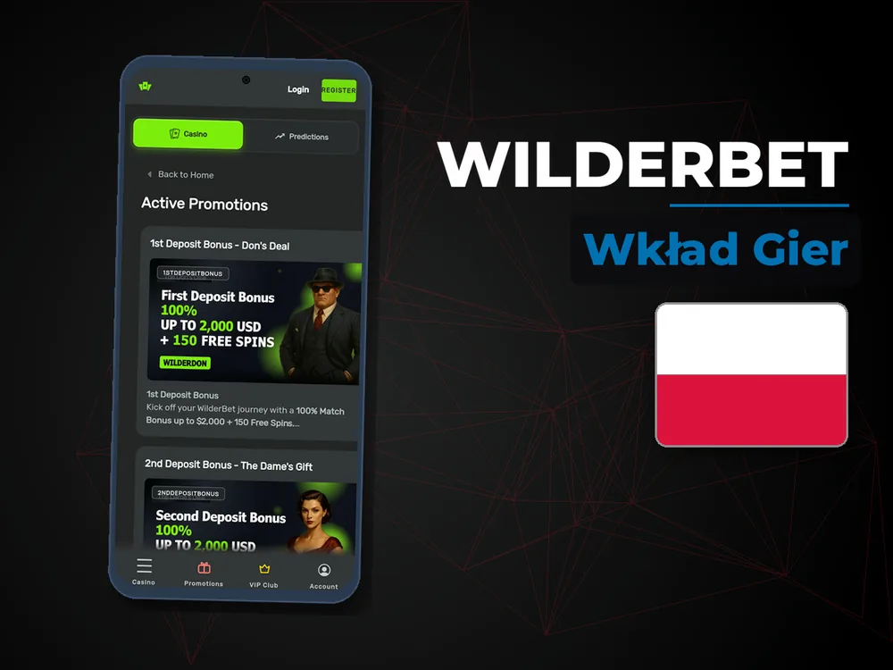 Wilderbet - Wkład Gier