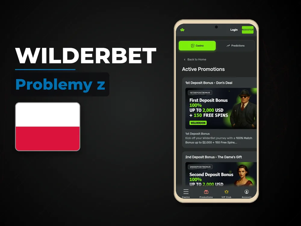 Wilderbet - Problemy z
