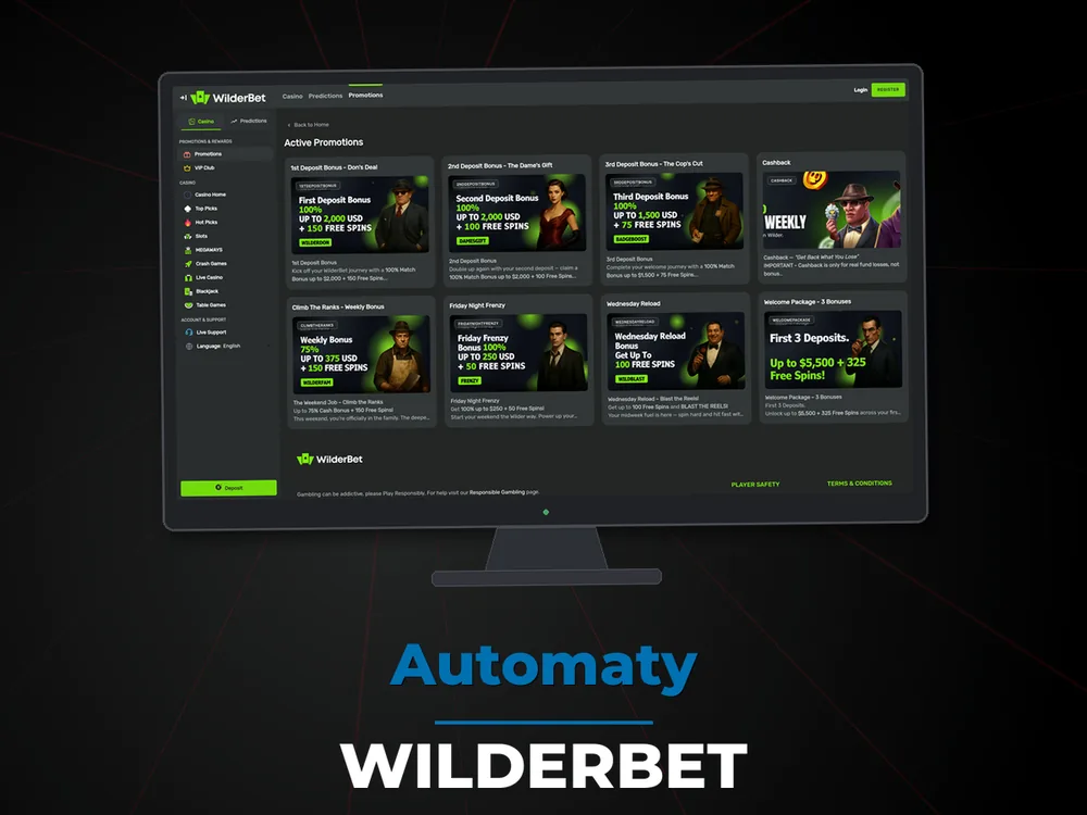 Wilderbet - Automaty