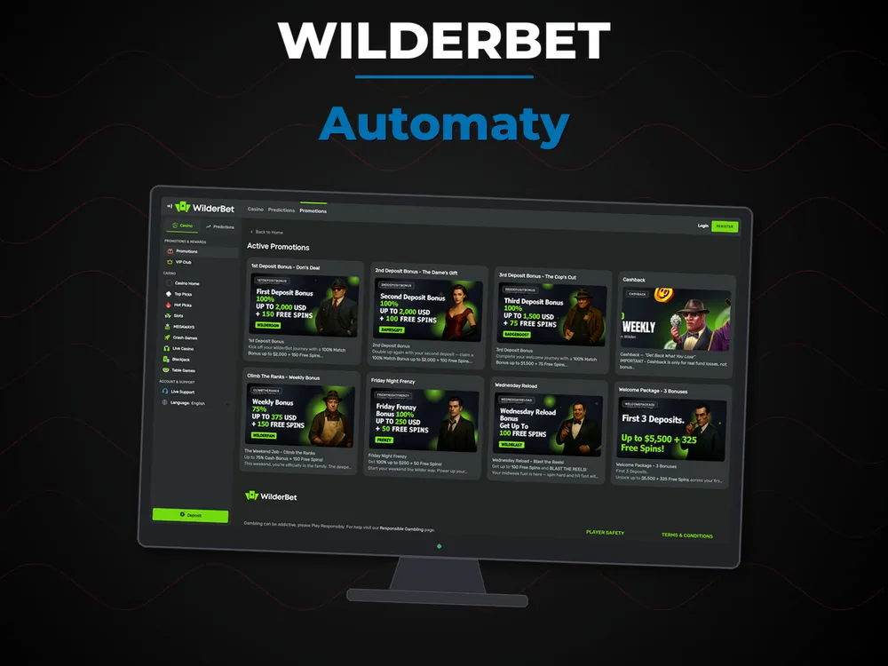 Wilderbet - Automaty